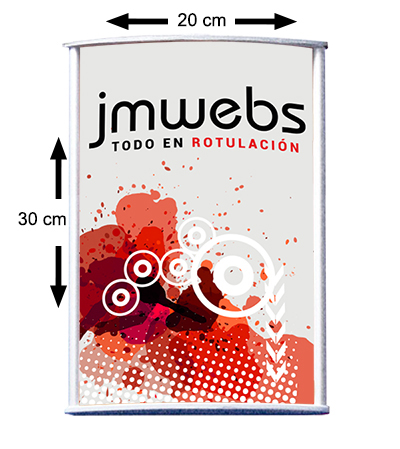 Placa de Señalización System Curve Special 20x30 | Tablón Información | Rotulación | JMwebs