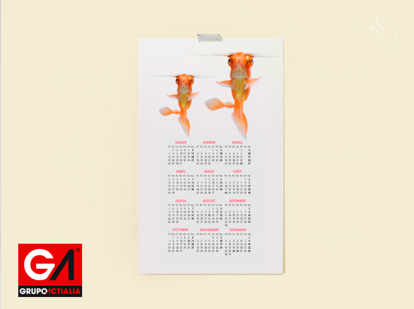 Calendarios Pared A4 | Impresión | Imprenta | Diseño Gráfico